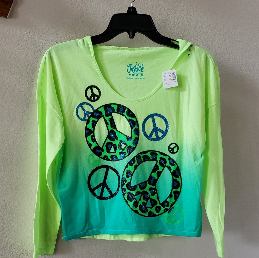 Justice  shirt with hood